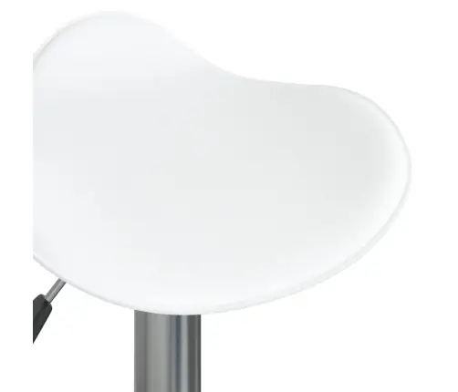 Bāra Krēsli, 2 Gab., Balti, Hromēts Tērauds, Mākslīgā Āda Vidaxl