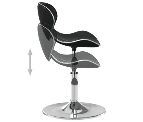 Bāra Krēsls, Melna Mākslīgā Āda Vidaxl