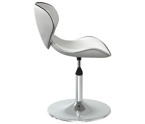 Virtuves Krēsli, 2 Gab., Balta Mākslīgā Āda Vidaxl