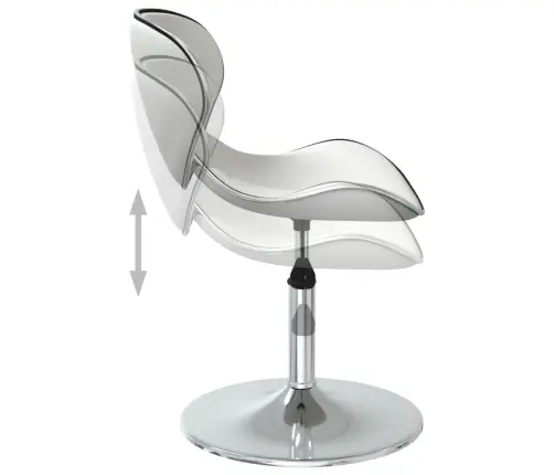 Virtuves Krēsli, 2 Gab., Balta Mākslīgā Āda Vidaxl