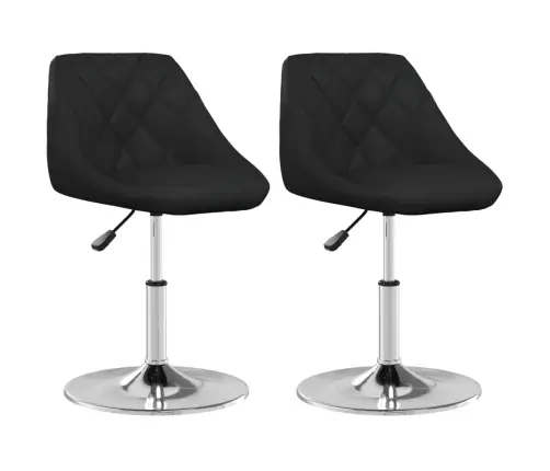 Virtuves Krēsli, 2 Gab., Melna Mākslīgā Āda Vidaxl Virtuves Krēsli, 2 Gab., Melna Mākslīgā Āda Vidaxl