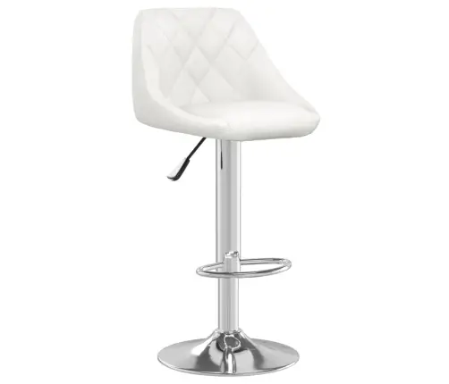 Bāra Krēsli, 2 Gab., Balta Mākslīgā Āda Vidaxl