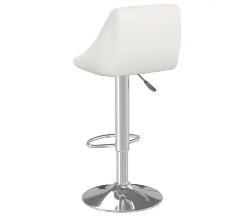 Bāra Krēsli, 2 Gab., Balta Mākslīgā Āda Vidaxl