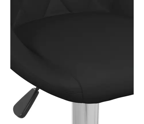 Bāra Krēsli, 2 Gab., Melna Mākslīgā Āda Vidaxl