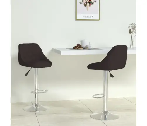 Bāra Krēsli, 2 Gab., Melna Mākslīgā Āda Vidaxl