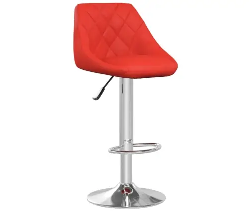 Bāra Krēsli, 2 Gab., Sarkana Mākslīgā Āda Vidaxl