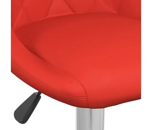 Bāra Krēsli, 2 Gab., Sarkana Mākslīgā Āda Vidaxl