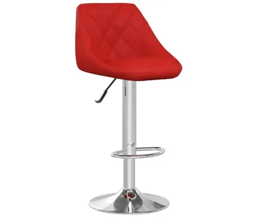 Bāra Krēsli, 2 Gab., Vīnsarkana Mākslīgā Āda Vidaxl