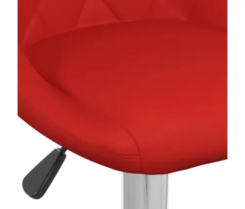 Bāra Krēsli, 2 Gab., Vīnsarkana Mākslīgā Āda Vidaxl