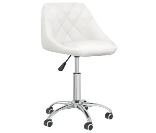 Grozāms Biroja Krēsls, Balta Mākslīgā Āda Vidaxl