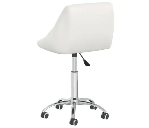 Grozāms Biroja Krēsls, Balta Mākslīgā Āda Vidaxl