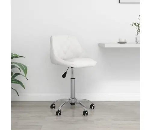 Grozāms Biroja Krēsls, Balta Mākslīgā Āda Vidaxl