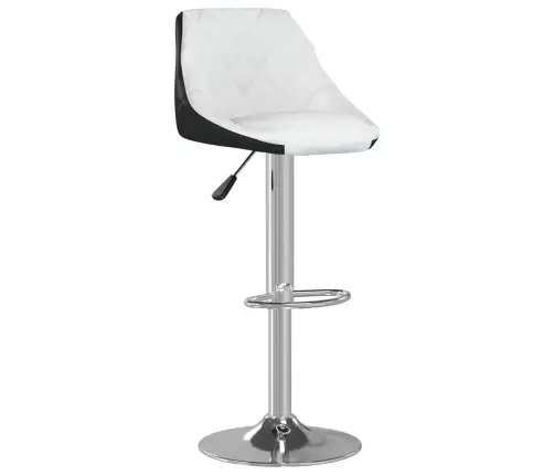 Baro Taburetės, 2Vnt., Baltos Ir Juodos Spalvos, Dirbtinė Oda