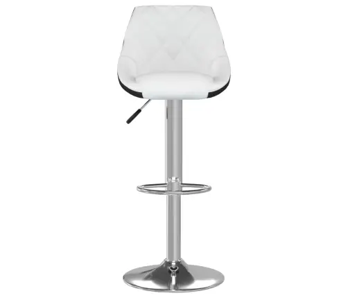 Baro Taburetės, 2Vnt., Baltos Ir Juodos Spalvos, Dirbtinė Oda