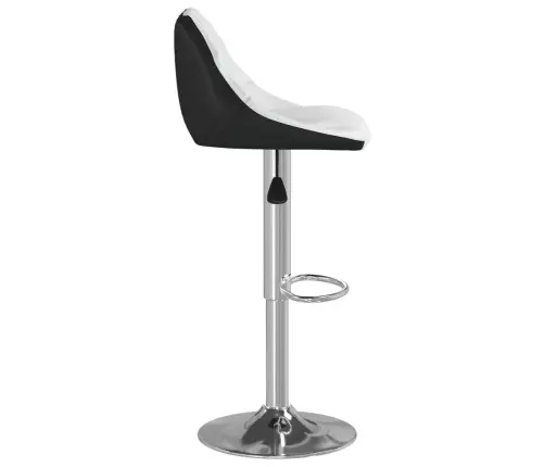 Baro Taburetės, 2Vnt., Baltos Ir Juodos Spalvos, Dirbtinė Oda