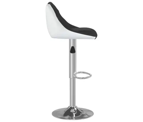 Bāra Krēsli, 2 Gab., Melna Un Balta Mākslīgā Āda Vidaxl