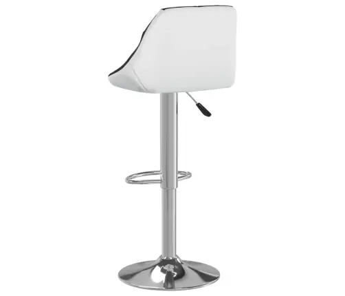 Bāra Krēsli, 2 Gab., Melna Un Balta Mākslīgā Āda Vidaxl