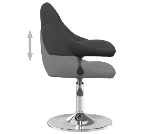 Grozāmi Virtuves Krēsli, 2 Gab., Melns Samts Vidaxl