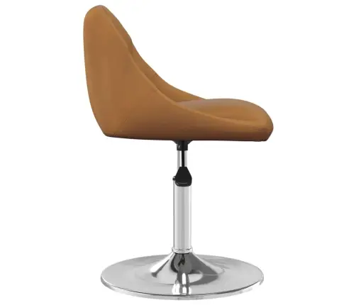 Pasukamos Valgomojo Kėdės, 2Vnt., Rudos Spalvos, Aksomas