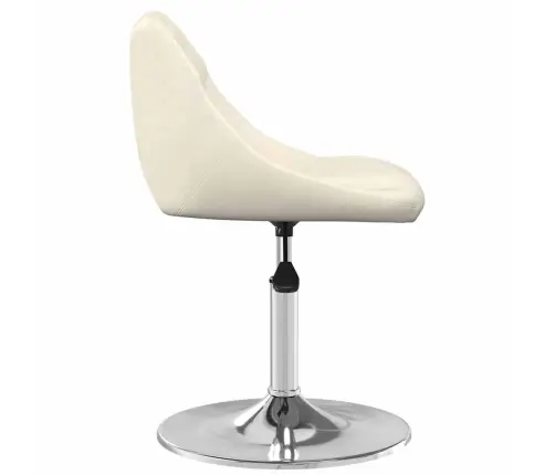 Pööratavad Söögitoolid 2 Tk, Kreemjas, Samet