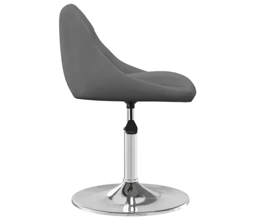 Pööratavad Söögitoolid 2 Tk, Tumehall, Samet