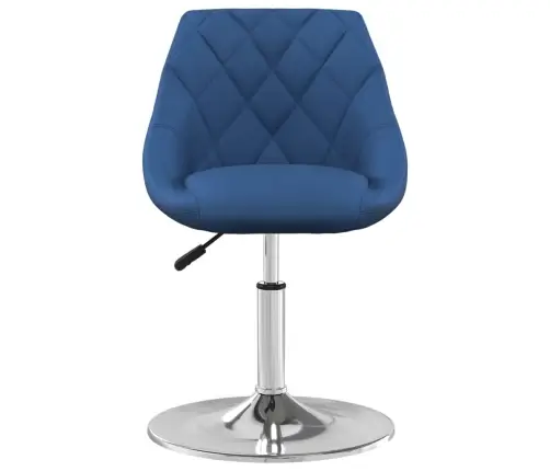 Pasukamos Valgomojo Kėdės, 2Vnt., Mėlynos Spalvos, Aksomas