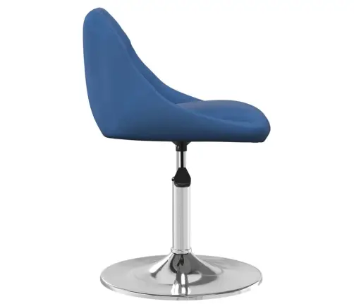 Pasukamos Valgomojo Kėdės, 2Vnt., Mėlynos Spalvos, Aksomas