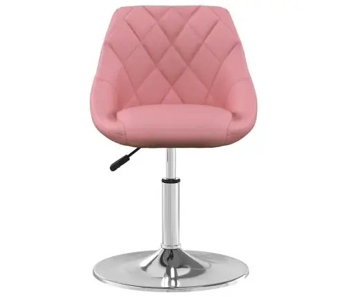 Grozāmi Virtuves Krēsli, 2 Gab., Rozā Samts Vidaxl