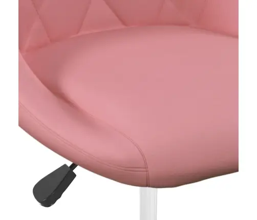 Grozāmi Virtuves Krēsli, 2 Gab., Rozā Samts Vidaxl