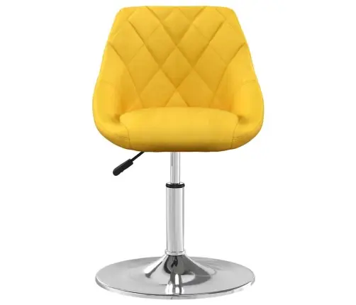 Grozāmi Virtuves Krēsli, 2 Gab., Sinepju Dzeltens Samts Vidaxl