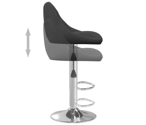 Bāra Krēsls, Melns Samts Vidaxl