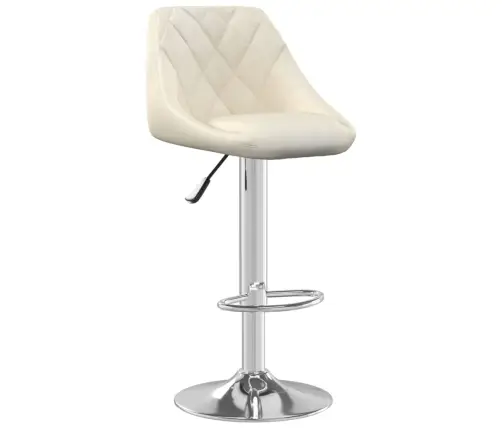 Bāra Krēsls, Krēmkrāsas Samts Vidaxl