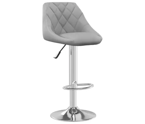 Bāra Krēsls, Gaiši Pelēks Samts Vidaxl