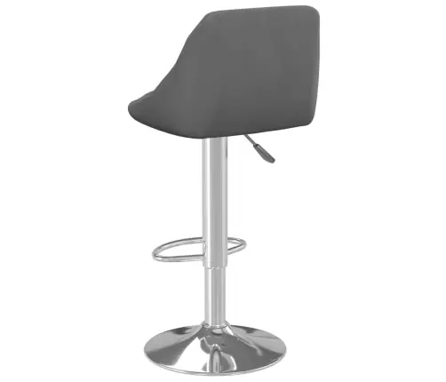 Bāra Krēsls, Tumši Pelēks Samts Vidaxl