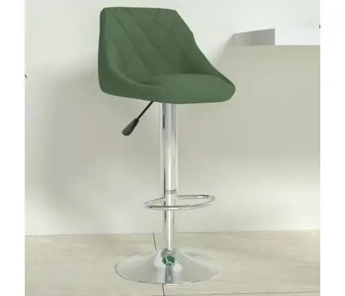 Bāra Krēsls, Tumši Zaļš Samts Vidaxl