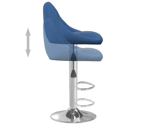 Baro Taburetė, Mėlynos Spalvos, Aksomas