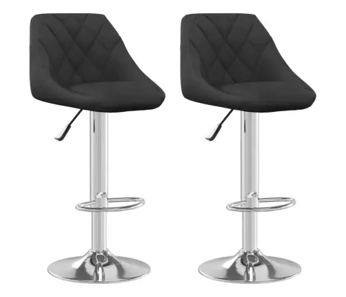 Baaritoolid 2 Tk, Must, Samet