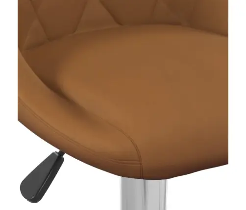 Bāra Krēsli, 2 Gab., Brūns Samts Vidaxl