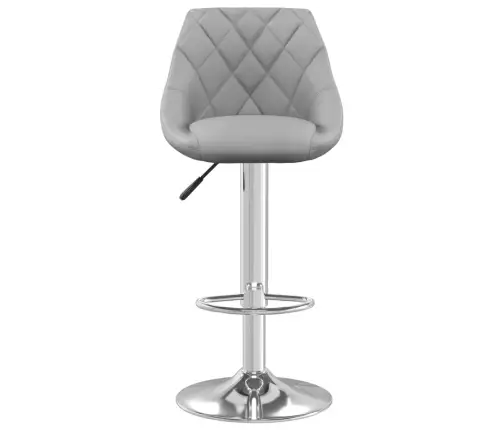 Bāra Krēsli, 2 Gab., Gaiši Pelēks Samts Vidaxl