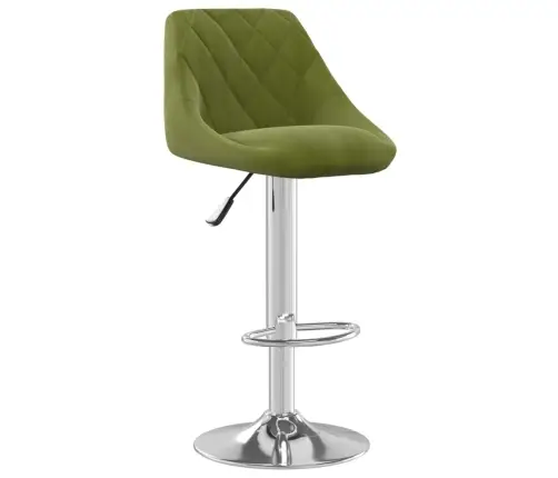 Bāra Krēsli, 2 Gab., Gaiši Zaļš Samts Vidaxl