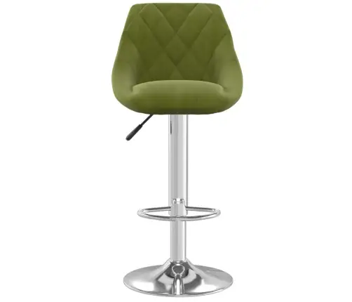 Bāra Krēsli, 2 Gab., Gaiši Zaļš Samts Vidaxl