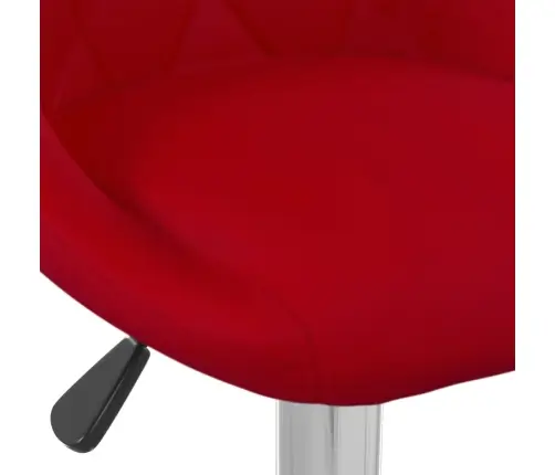Baro Taburetės, 2Vnt., Raudonojo Vyno Spalvos, Aksomas