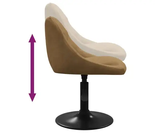 Bāra Krēsls, Brūns Samts Vidaxl