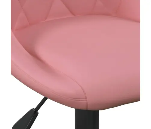 Barstools Rozā 46X44X(62,5-77,5) Cm Zīda Vidaxl