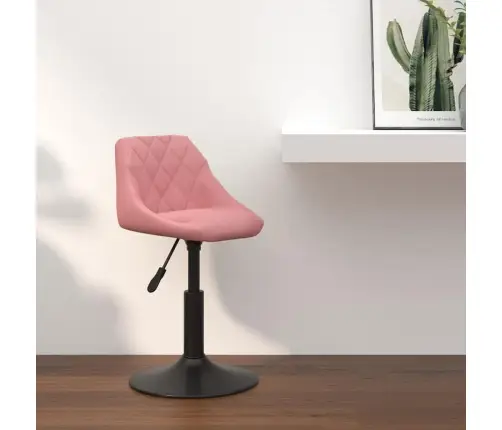 Barstools Rozā 46X44X(62,5-77,5) Cm Zīda Vidaxl Barstools Rozā 46X44X(62,5-77,5) Cm Zīda Vidaxl