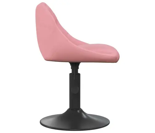 Barstools Rozā 46X44X(62,5-77,5) Cm Zīda Vidaxl