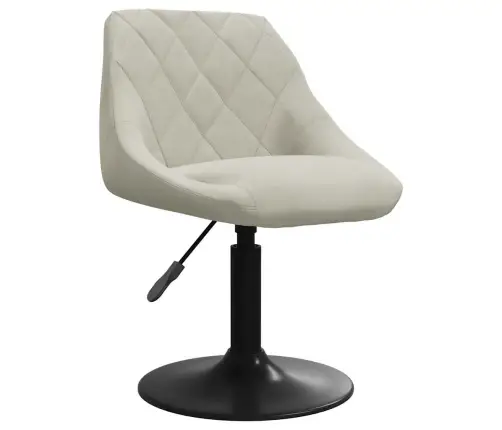 Pasukamos Valgomojo Kėdės, 2Vnt., Kreminės Spalvos, Aksomas