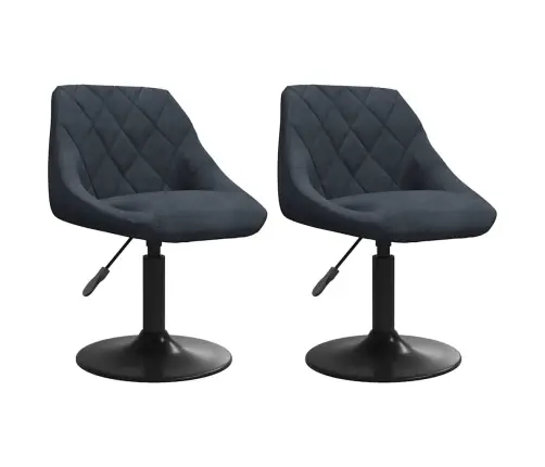 Grozāmi Virtuves Krēsli, 2 Gab., Tumši Pelēks Samts Vidaxl