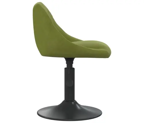 Grozāmi Virtuves Krēsli, 2 Gab., Gaiši Zaļš Samts Vidaxl