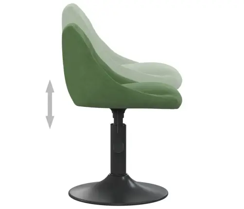 Grozāmi Virtuves Krēsli, 2 Gab., Tumši Zaļš Samts Vidaxl